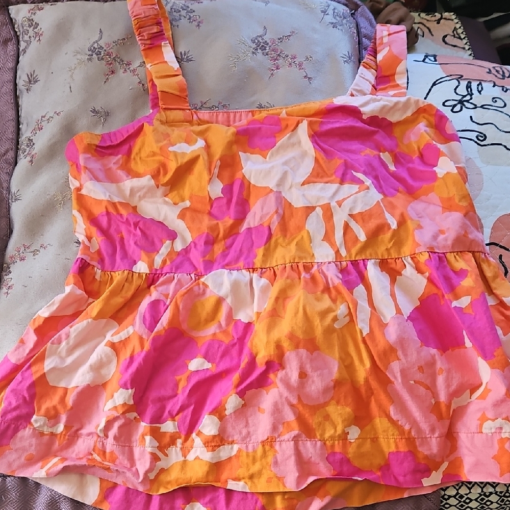 Colorful Kids Floral Top